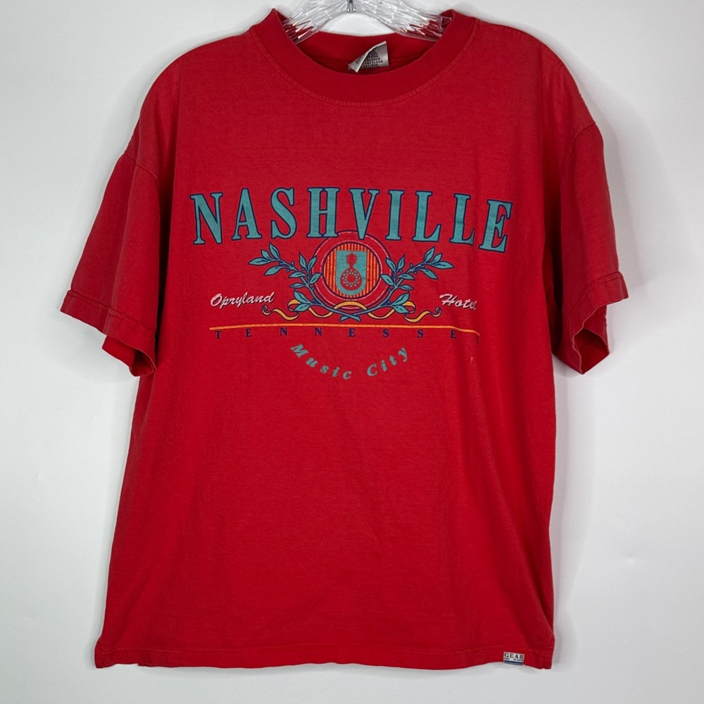Vintage Gear For Sports Nashville Opryland Hotel Red Tshirt Size Medium